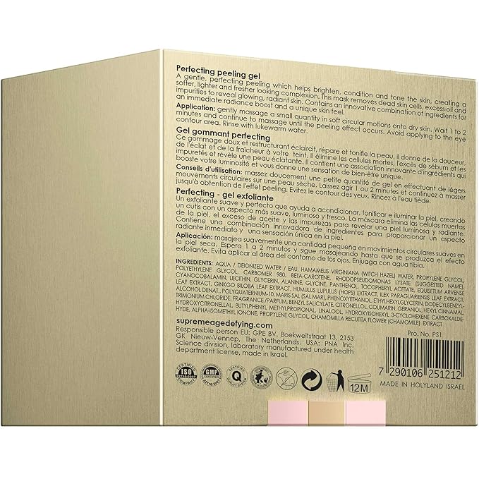 Premier Dead Sea Supreme Perfecting Peeling Gel for All Skin Types, 2.04 FL OZ-FemmiqueWomen