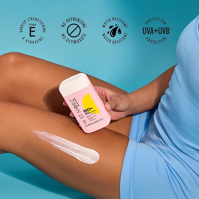 St Moriz Suncare SPF - Sunscreen - Broad Spectrum Protection Water Resistant Sunscreen Moisturizing Lotion + Vitamin E - Oxybenzone & Octinoxate Free - Vegan - Body, 50, Sun Protection Factor (SPF)-FemmiqueWomen