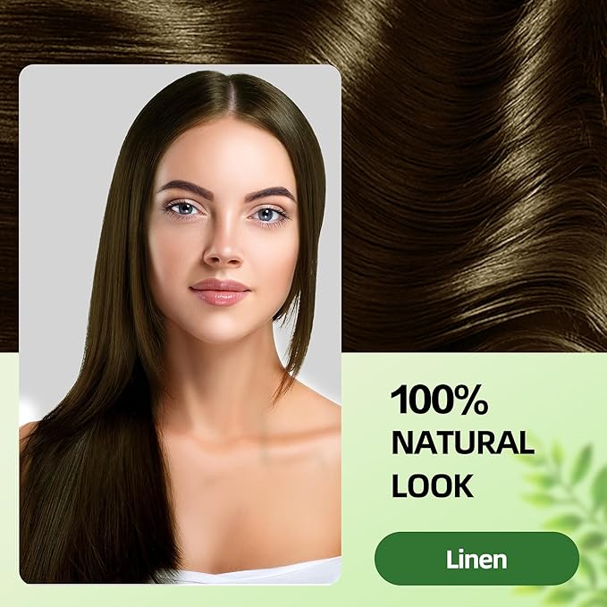 Hair Dye Shampoo 3 in 1 for Gray Hair Coverage,Argan nut Natural Shampoo Hair Dye for Women & Men/Ammonia-Free 500ml(Linen)-FemmiqueWomen
