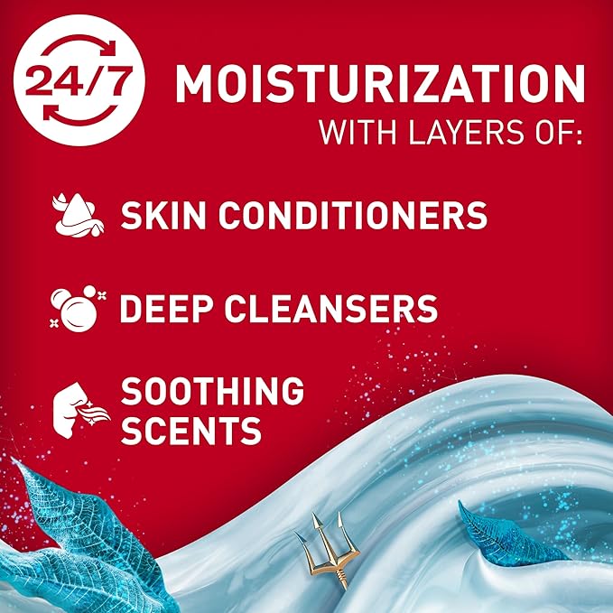Old Spice Body Wash GentleMan’s Super Hydration for Men, 24/7 Renewing Moisture, Gentle on Skin with Skin Conditioners, Deep Sea with Ocean Waves + Kelp Scent, 20 oz-FemmiqueWomen