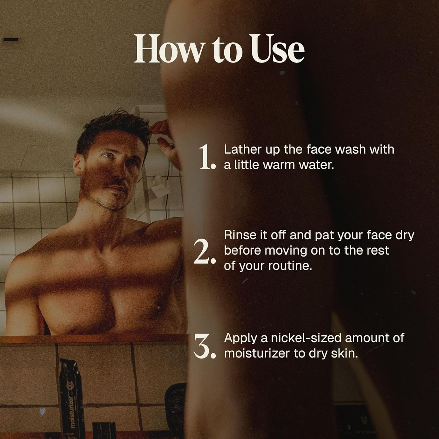 Black Wolf Face Wash and Oil-Free Moisturizer Gel Bundle for Oily Skin, Deep Clean- 2pc Bundle- Charcoal Powder and Salicylic Acid Reduce Acne Breakouts and Cleanse Your Skin- Gift Set for Men-FemmiqueWomen