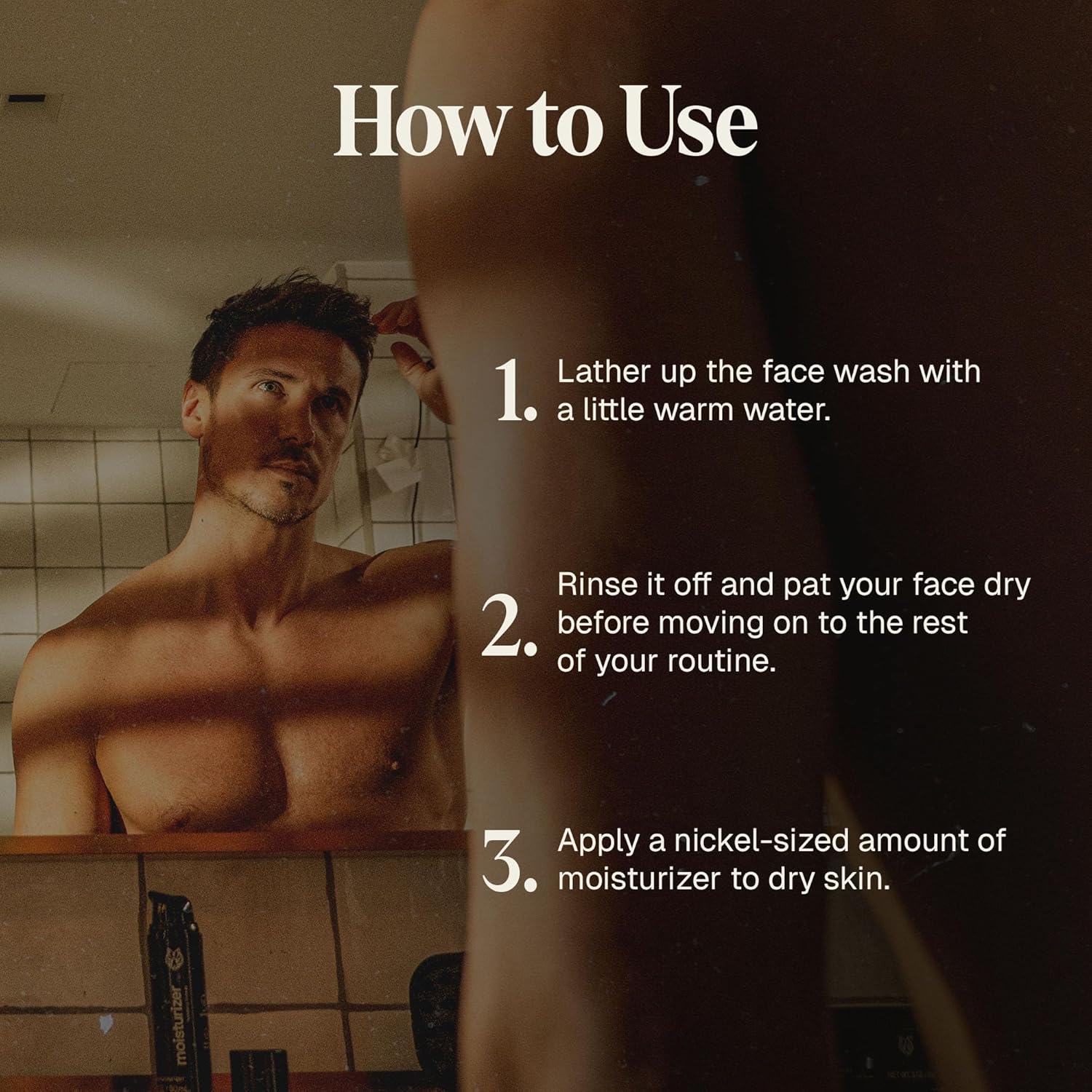 Black Wolf Face Wash and Oil-Free Moisturizer Gel Bundle for Oily Skin, Deep Clean- 2pc Bundle- Charcoal Powder and Salicylic Acid Reduce Acne Breakouts and Cleanse Your Skin- Gift Set for Men-FemmiqueWomen