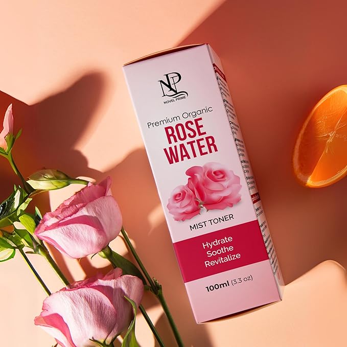 Rose Water 100ml, Refreshing Facial Mist for All Glowing Skin and Hair Types (Pack of 1)-FemmiqueWomen