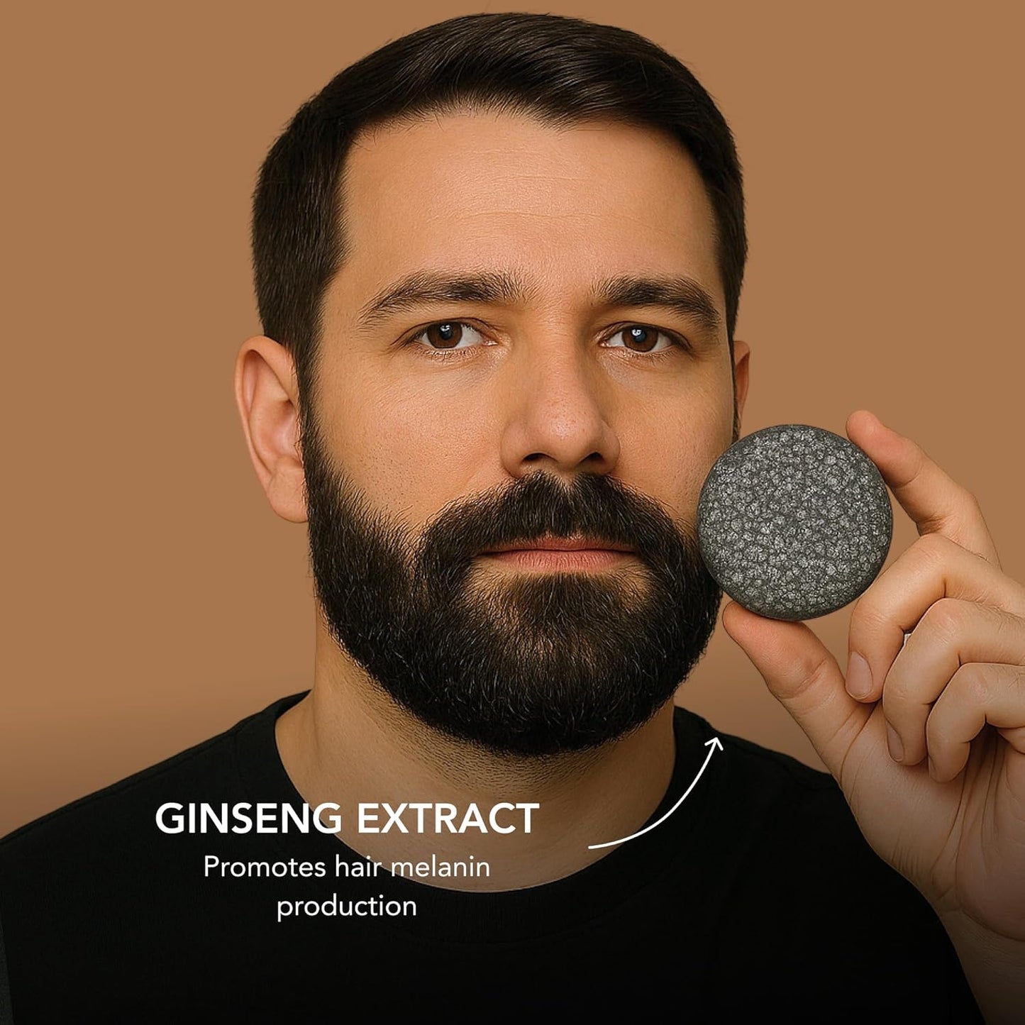 Mane Beard Shampoo Bar for Men | Natural Charcoal Beard Wash with Bamboo Charcoal, Ginseng & Shea Butter | Handmade Beard & Hair Care Soap Bar | Gentle, Sulfate-Free Grooming for All Hair Types-FemmiqueWomen