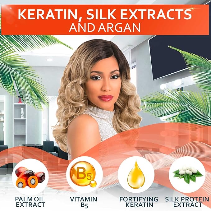 Keratin Enriched Shampoo - Sulfate and Paraben Free - Anti Frizz Treatment for Women and Men – Professional Salon Grade Repair Formula with Silk Protein for Dry, Frizzy Damaged and Color Treated Hair-FemmiqueWomen