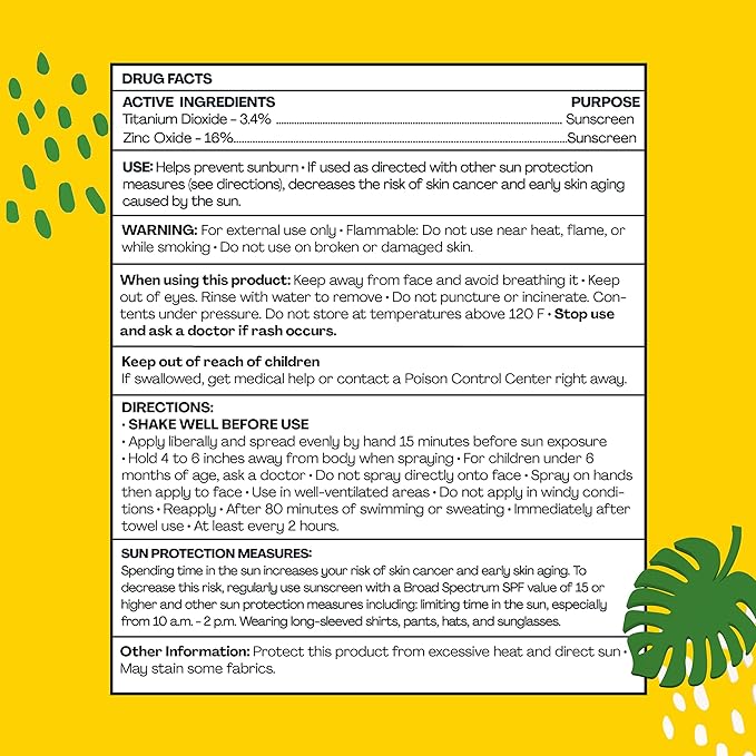 Hello Bello SPF 50 Kids Mineral Sunscreen Spray, Hypoallergenic Broad Spectrum UVA and UVB Protection, Reef Friendly and Water Resistant, 5 oz-FemmiqueWomen