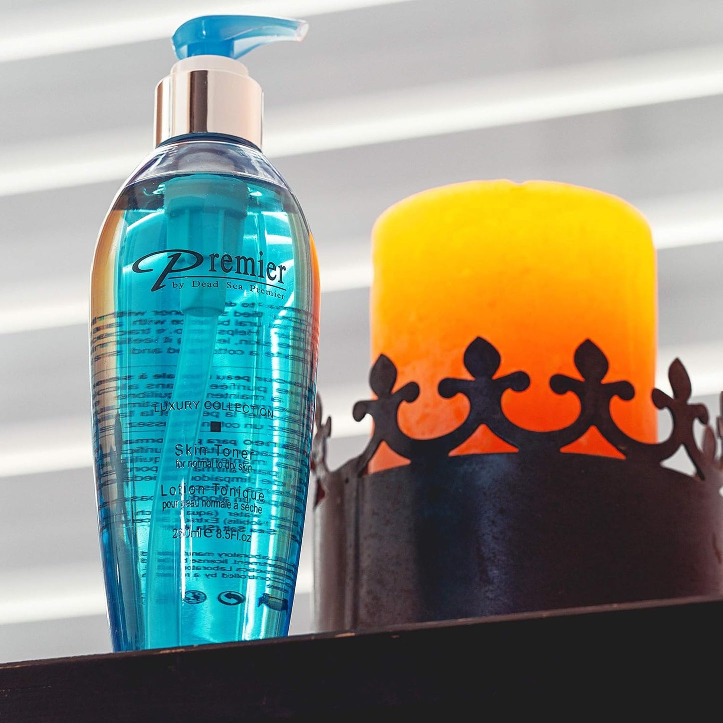 Premier Dead Sea Skin Toner Normal To Dry Skin, pH 5.5 balancing, non alcoholic toner that is mild and gentle to skin, natural ingredients with witch hazel and minerals 8.5fl.oz-FemmiqueWomen