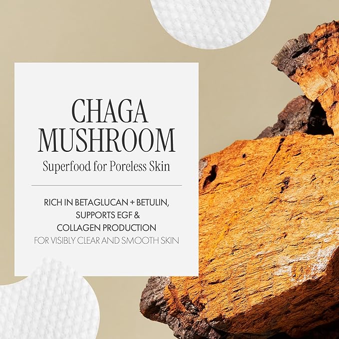 Chaga Mushroom Biome Pore Clearing Pad 70 Sheets | Pore-Smoothing Facial Cleansing Pads-FemmiqueWomen