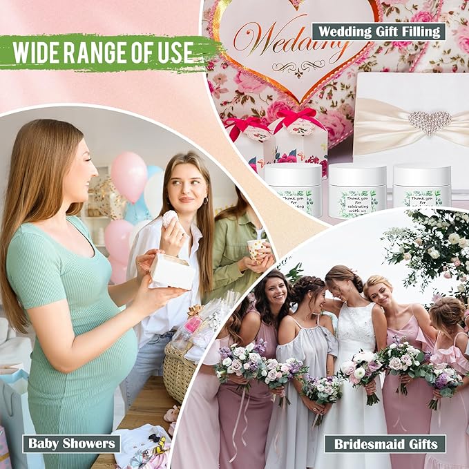 12 Pcs Thank You Lip Sleeping Mask Bulk Bridal Shower Gifts for Guests Thank You for Celebrating with Us Lip Mask Moisturize Nourish for Wedding Bridal Shower Favor Christmas Gift(Eucalyptus)-FemmiqueWomen