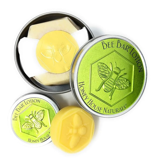 Bee Bar Honey House Naturals Duo – Citrus – Small .6 ounce & Large 2 ounce (Citrus)-FemmiqueWomen