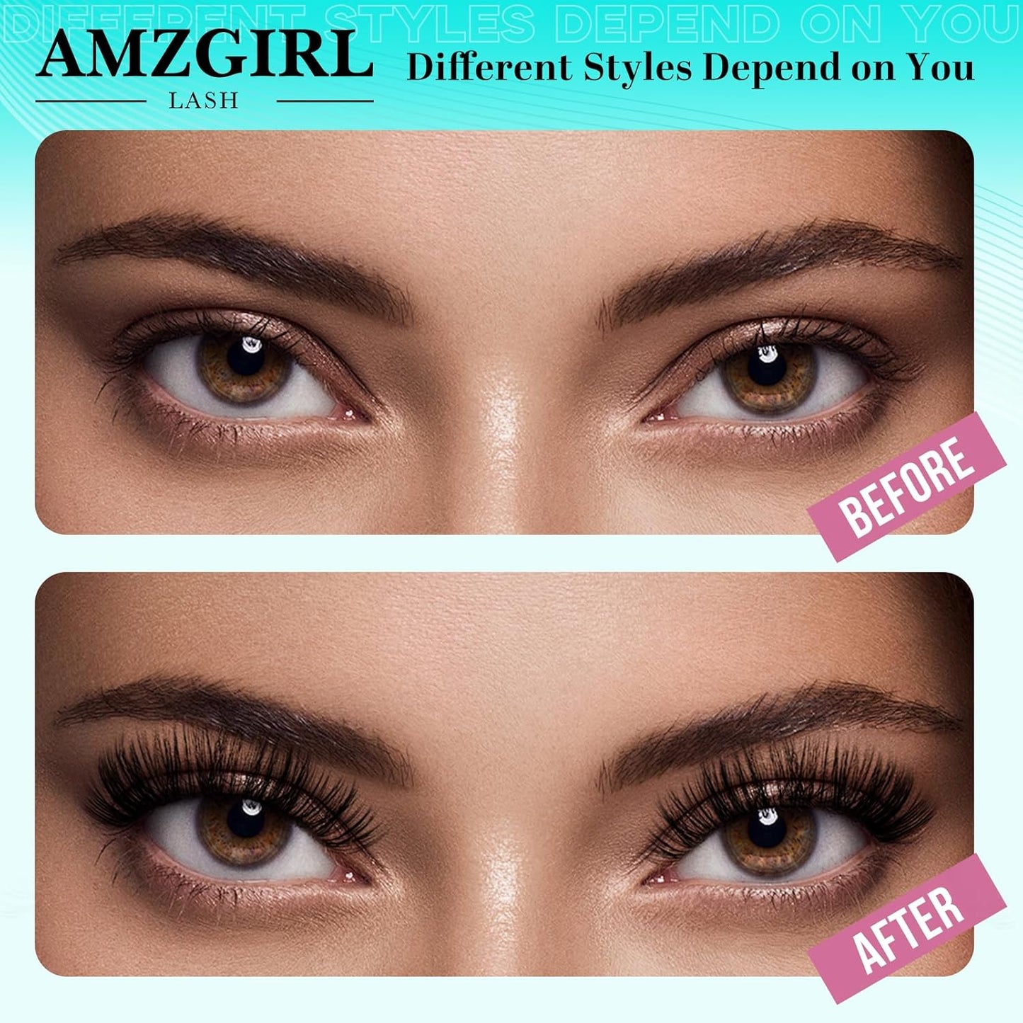 Lash Clusters Kit 200PCS 50D Eyelash Extension Kit D Curl Wispy Eyelash Clusters DIY Natural Individual Lashes Kits Lashes Extensions Kit with Lash Bond and Remover Eyelash Tweezer at Home(White Bond)-FemmiqueWomen