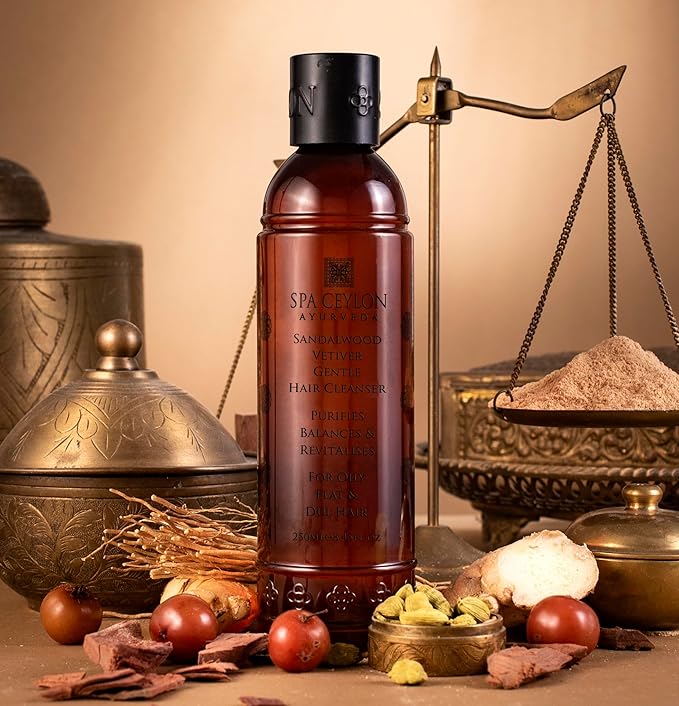 SPA CEYLON Sandalwood Vetiver Gentle Cleanser | Sulfate-Free | Oily Flat & Dull Hair Care | Natural-FemmiqueWomen