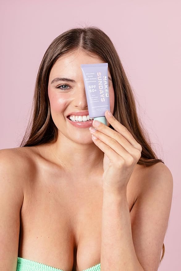 Naked Sundays SPF 50 Mineral Facial Sunscreen, Hydrating SPF with Zinc Oxide, Primer & Sheer Tint for Healthy Glow - 2 pack-FemmiqueWomen