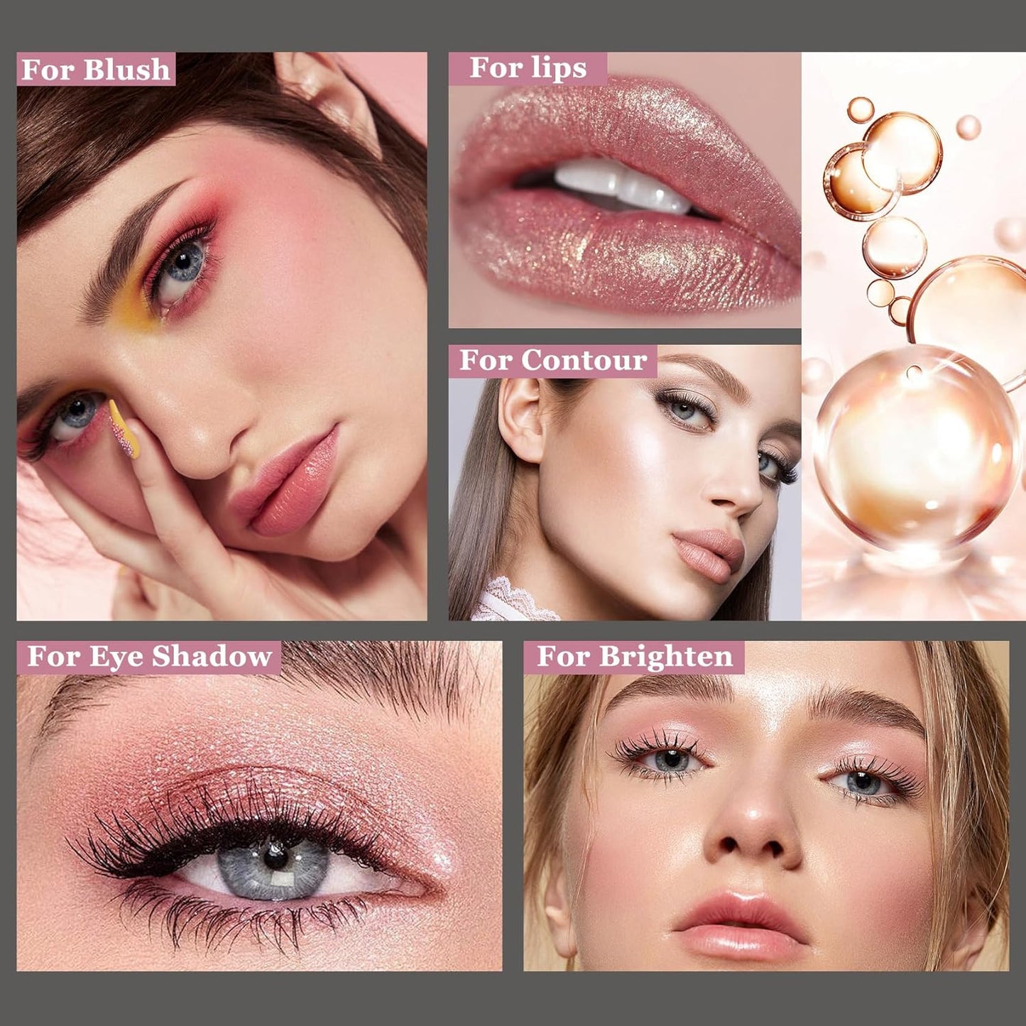 3Pcs Cream Contour Stick Makeup Kit with Makeup Brush,Shades with Highlighter,Brush Stick,Cream Bronzer for Sculpt the Cheeks,Long-lasting Waterproof Lightweight Contour Set-FemmiqueWomen