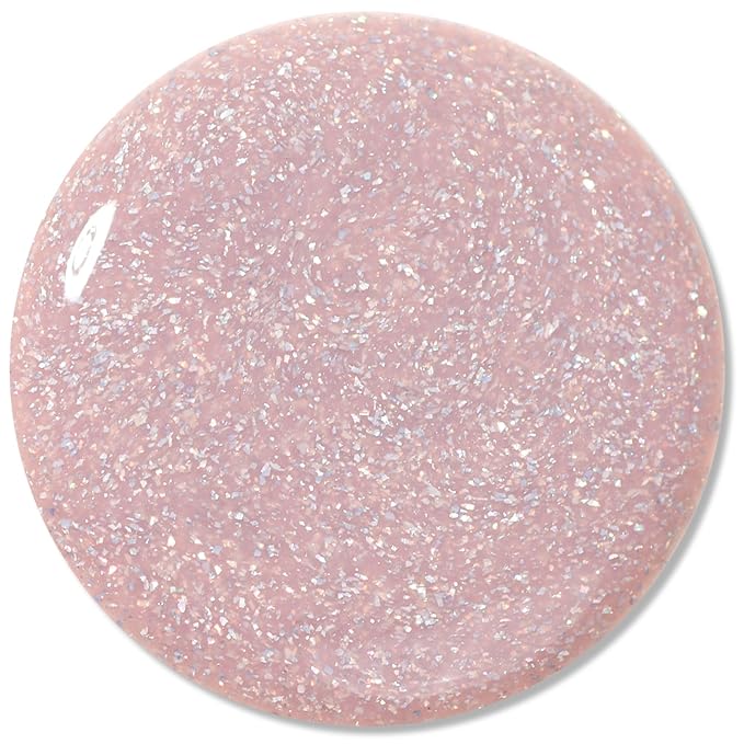 LONDONTOWN UV/LED Gel Nail Polish - Long Lasting, Chip Resistant High Shine Color - Shimmery Holographic Pink, Champagne in Bed, 12ml/.40fl oz