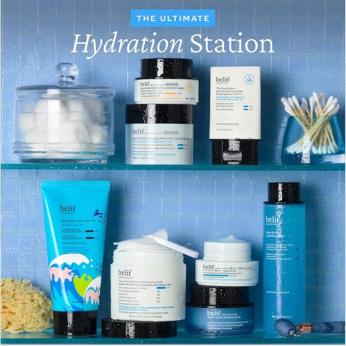 belif Jelly Hydrating Deep Cleanser – Low pH Mild & Gentle Gel-to-Foam Face Wash for Daily Deep Pore Cleansing, Hydrating and Refreshing for All Skin Types, Korean Skincare, 5.41 fl.oz-FemmiqueWomen