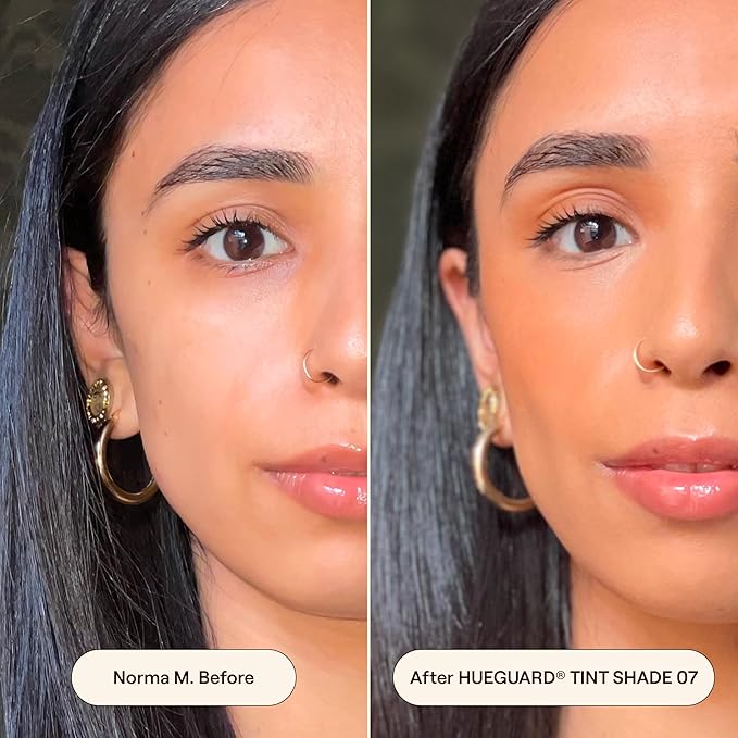 Live Tinted Hueguard Skin Tint SPF 50 - Tinted Mineral Sunscreen with Light-Medium Buildable Coverage With a Hydrating and Radiant Finish - Water and Sweat Resistant, 1.35 fl oz - Shade 07-FemmiqueWomen