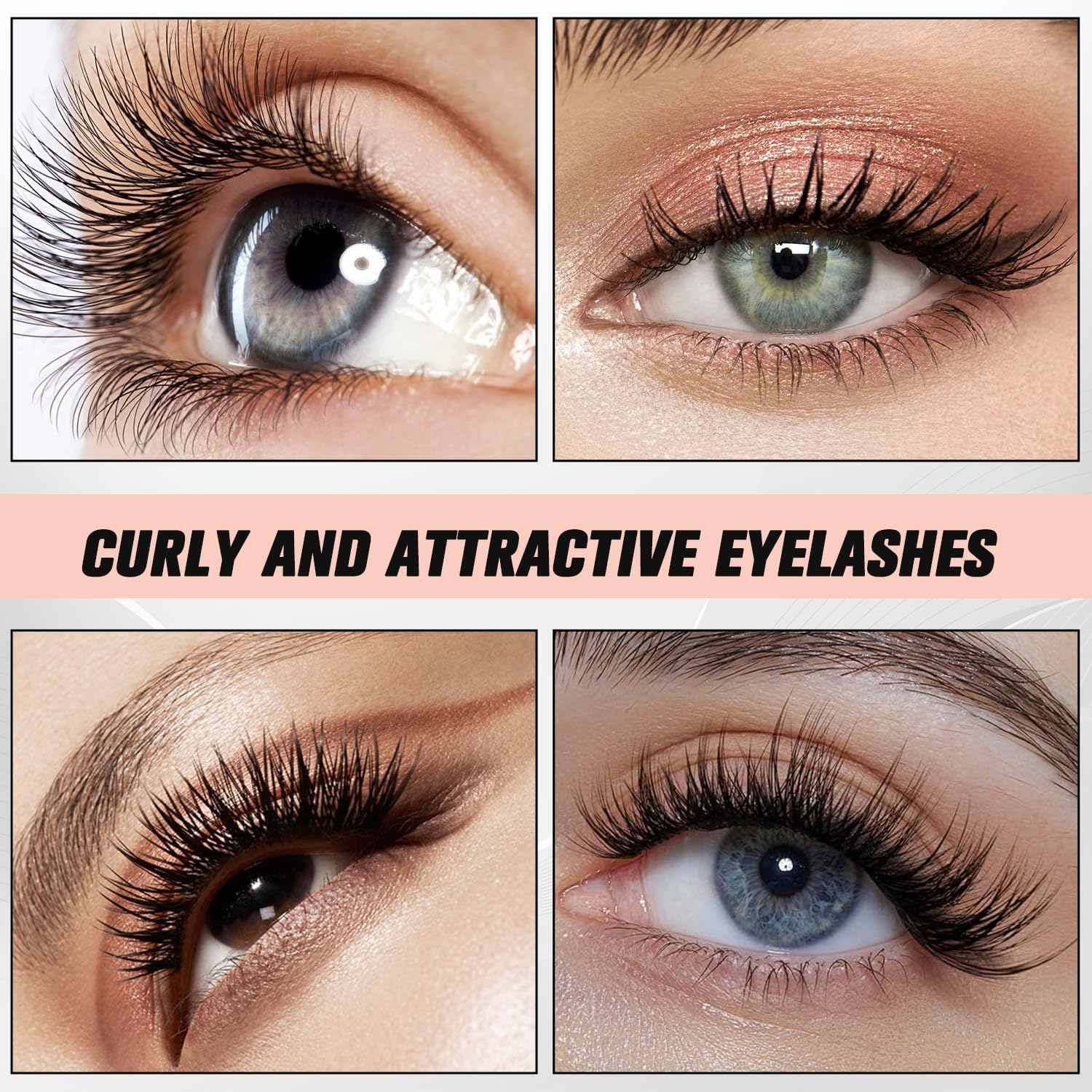 Heated Eyelash Curler, Portable Eyelash Curler Eyelash, Mini Electric Eyelash Curler Rechargeable, Quick Curling Long-Lasting, Makeup Tools Gift for Women Girls (White)-FemmiqueWomen