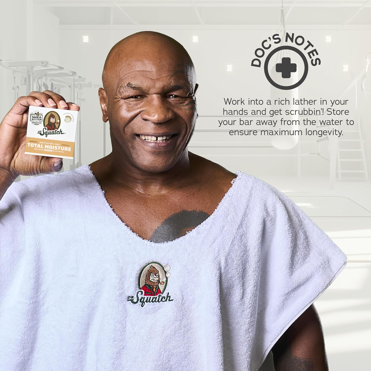 Dr. Squatch NEW Total Moisture Bar Soap for Men - No Added Fragrance Formulated for Sensitive Skin - Green Tea Butter (5 oz, 3-pack)-FemmiqueWomen