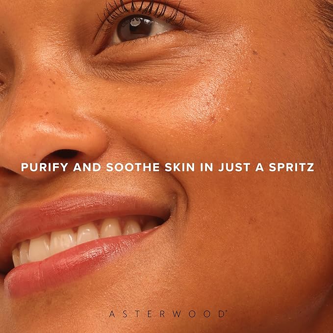 Asterwood Hypochlorous Acid Spray for Face - Targets Acne, Redness, Irritation - Multi-Purpose Skin Repair - Antibacterial, Antimicrobial - After Gym/Post-Workout Facial Mist - 4 Fl Oz-FemmiqueWomen