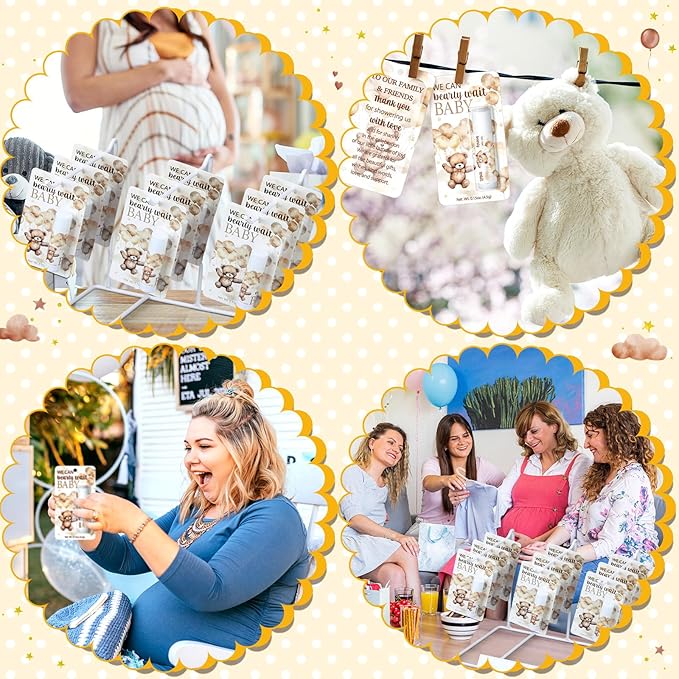 30 Pack Bear Baby Shower Party Gifts Favors Gifts Bulk Lip Balms for Guests Woman Man Entertainment Neutral Gender Reveal Favors Baby Shower Prizes Souvenirs Baby Gift Bags Stuffers-FemmiqueWomen