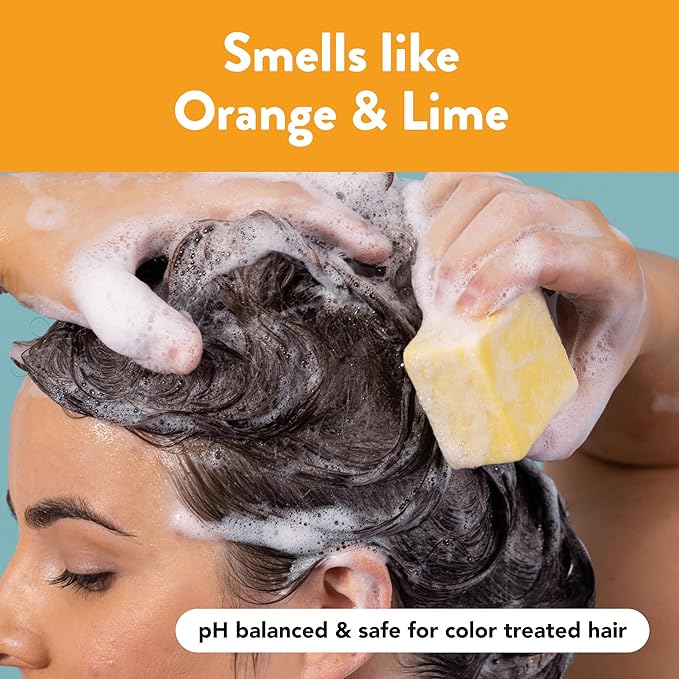 Ethique St Clements -Clarifying Solid Shampoo Bar for Oily Hair - Vegan, Eco-Friendly, Plastic-Free, Cruelty-Free, 3.88 oz (Pack of 1)-FemmiqueWomen