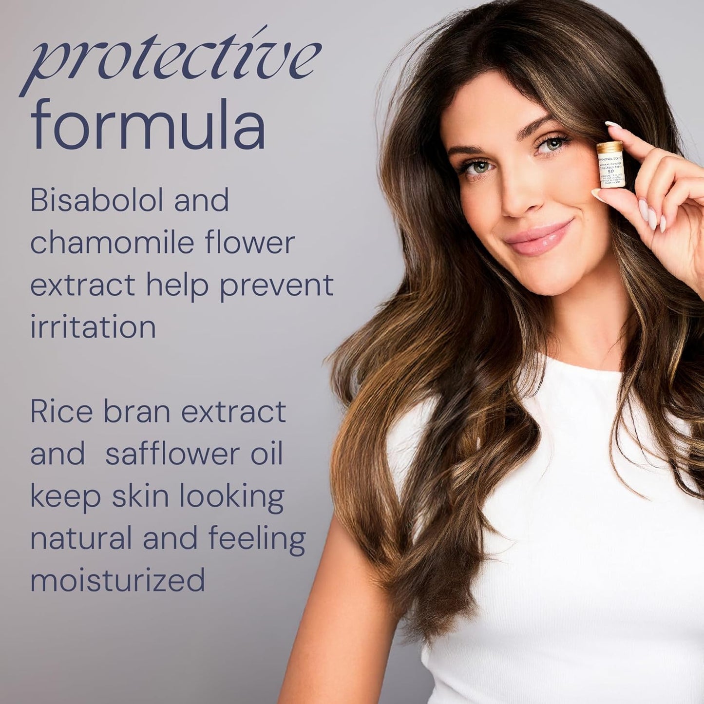 Brush On Block Mineral Sunscreen Powder Refill, Natural Broad-Spectrum SPF 50, Safe for Sensitive Skin, UVA UVB Face Protection, Reef Friendly (Translucent - Refill)-FemmiqueWomen