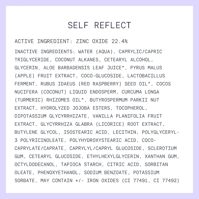 Kinship Zinc Oxide Mineral Sunscreen for Face Self Reflect SPF 32 | Vegan, Reef Safe, Non Toxic Eczema Sunscreen for Sensitive Skin | Sunblock Face Moisturizer with SPF (1.75 oz)-FemmiqueWomen