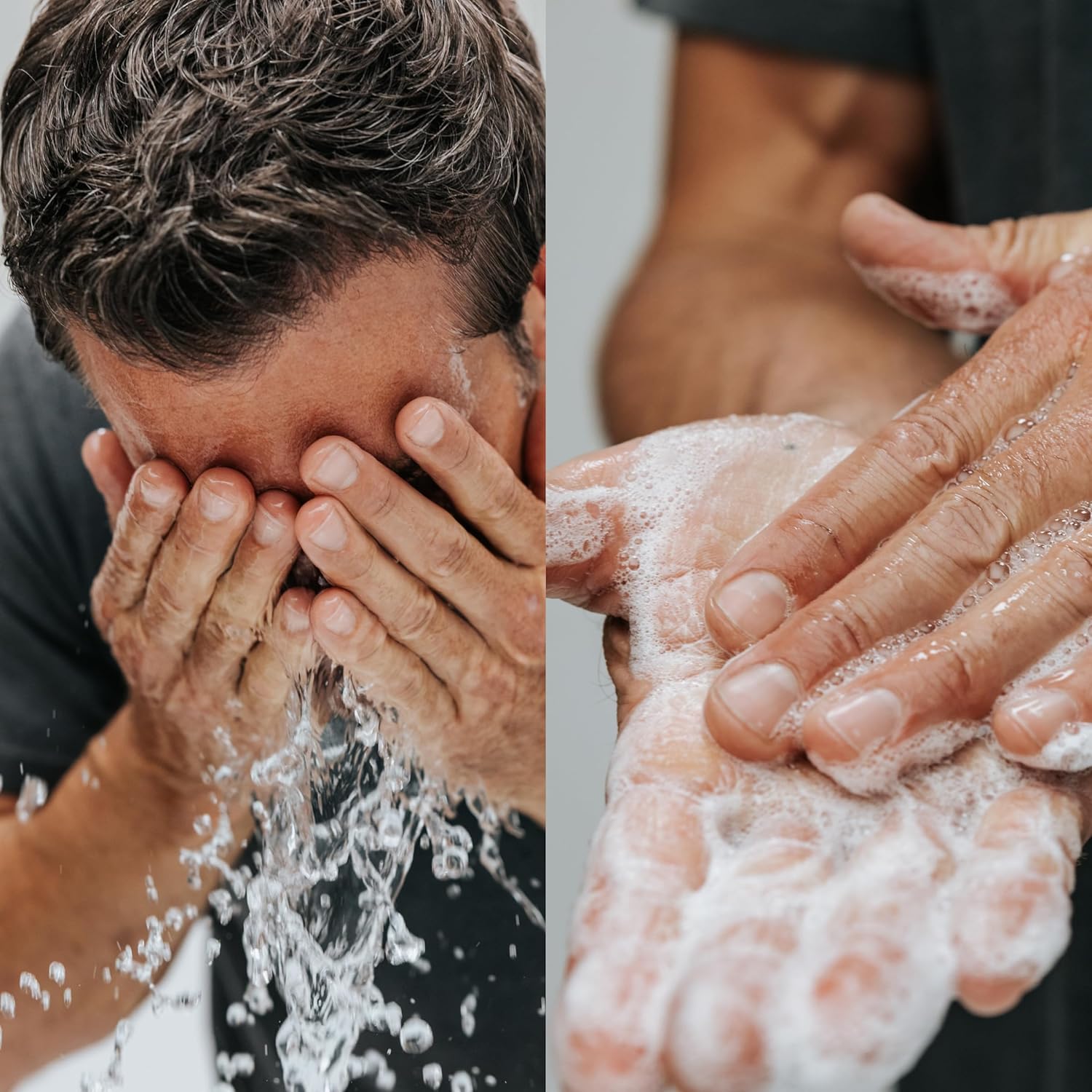 Caldera + Lab The Clean Slate | Men's Organic Foaming Facial Cleanser for Dry, Sensitive, & Normal Skin – Vegan, Natural & Antioxidant Packed Exfoliating Face Wash-FemmiqueWomen