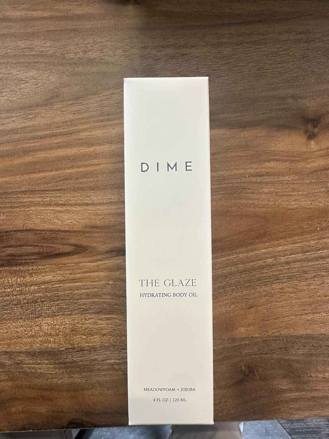 Dime Beauty Glaze Body Oil, Hydrating, Non-Greasy Massage Oil, Argan and Jojoba Oil for Skin, Bath Oil for All Over Body Glow, 4 oz / 120 ml-FemmiqueWomen