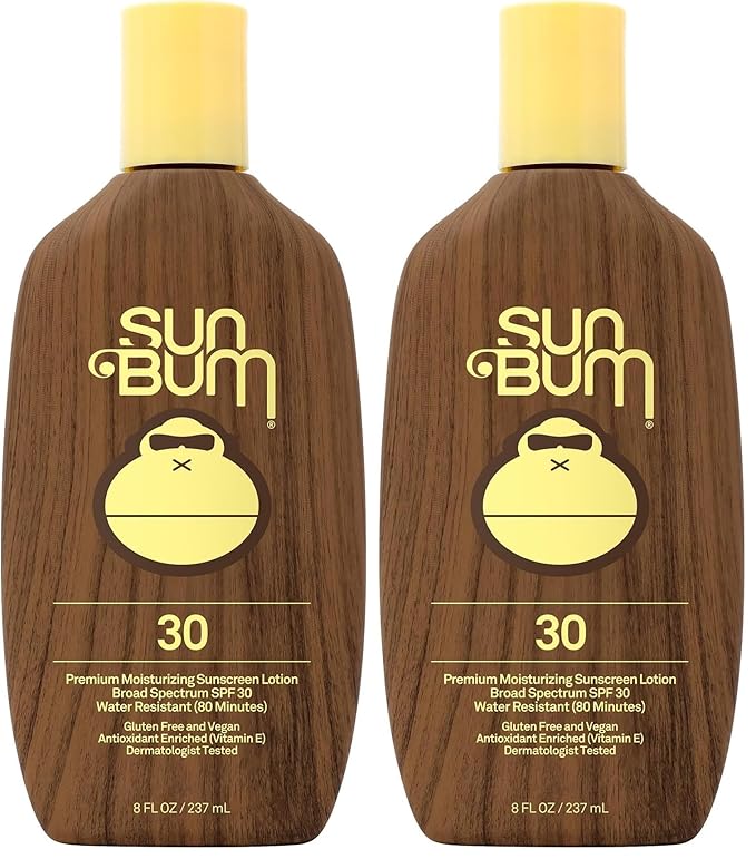 Sun Bum Original Scent SPF 30 Sunscreen Lotion | Vegan and Hawaii 104 Act Compliant (Octinoxate & Oxybenzone Free) Broad Spectrum Moisturizing UVA/UVB Sunscreen with Vitamin E | 8 oz (Pack of 2)-FemmiqueWomen