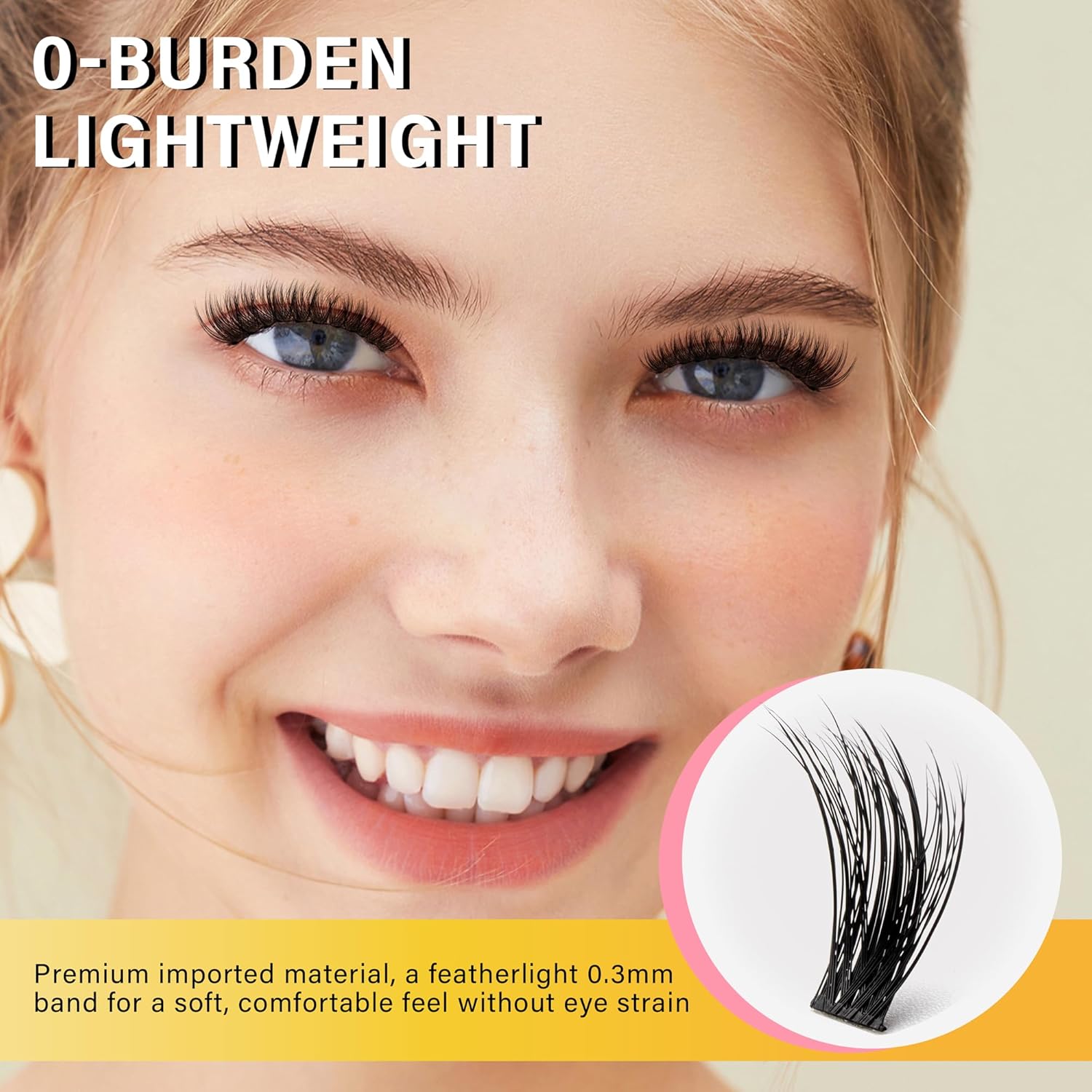 Lash Clusters 8-16mm, False Eyelashes 288pcs, Cluster Eyelash Extensions Matte Black Soft, Diy Lash Extensions D Curl Natural Lash Clusters Faux Mink Lashes Wispy๏ผPizazz,288pcs,0.07,D,8-16MIX)-FemmiqueWomen