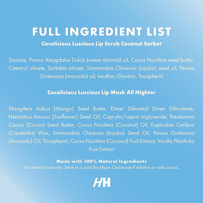 100% Natural Lip Scrub, Vegan Conditioning Coconut Lip Exfoliator - Gentle Exfoliant, Sugar Lip Polish and Lip Exfoliator Scrubber for Chapped and Dry Lips (Original 3pc Set)-FemmiqueWomen