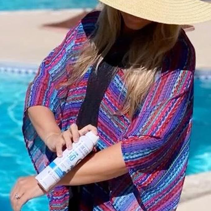 Blue Lizard Sensitive Mineral Sunscreen Spray SPF 50+, Dermatologist-Recommended Brand, Broad-Spectrum UVA/UVB Protection, Water-Resistant, Zinc Oxide Formula, 5 fl oz (Pack of 2)-FemmiqueWomen