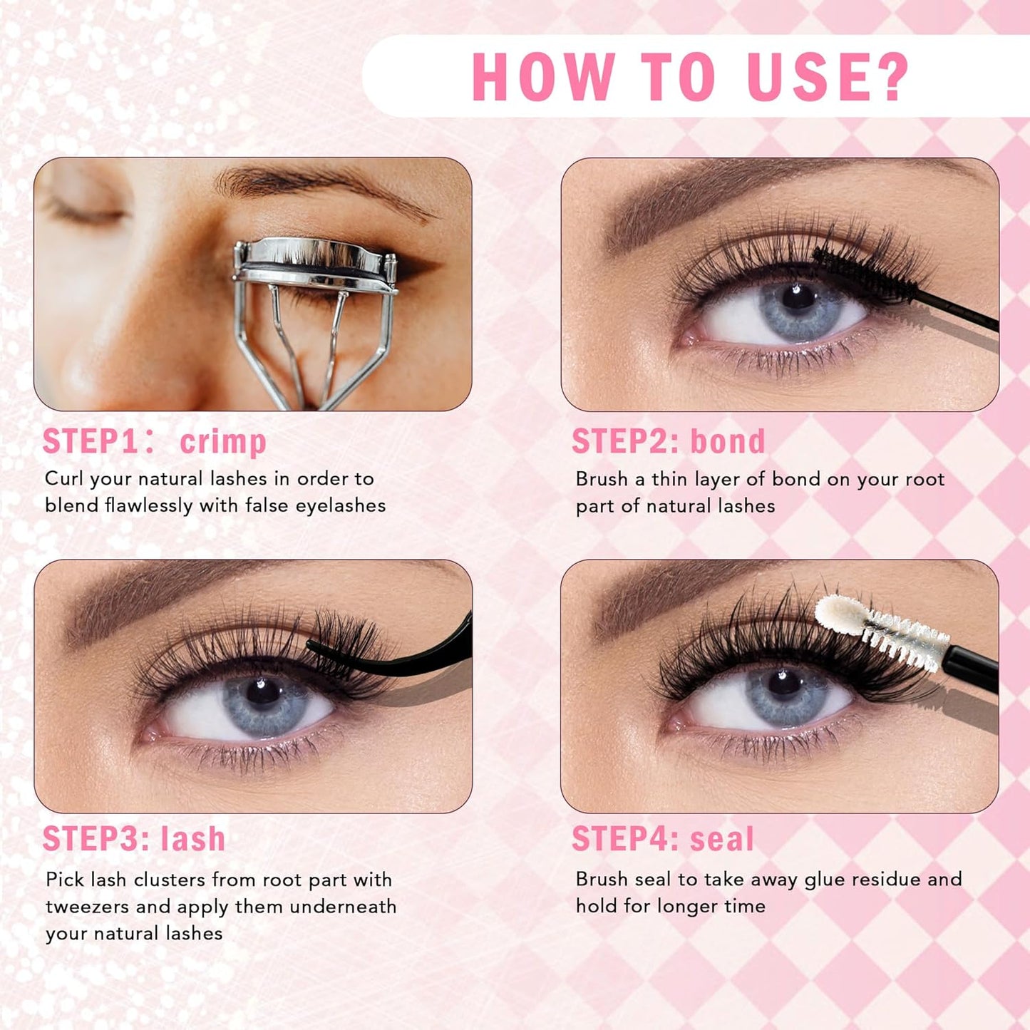 GAQQI Lash Clusters 320Pcs Individual Lashes 50D Mixed 9-16mm Eyelash Clusters C Curl Lash Clusters Look Like Mink Eyelash Extensions Thin Band Soft to Use Self Application(50D-CMIX)-FemmiqueWomen