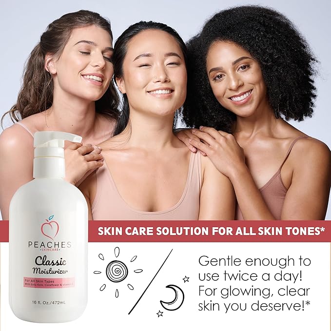 Hydrating Vegan Moisturizer with Vitamin E, Gotu Kola, and Pineapple – Age-Defying Face Cream for All Skin Types – Classic Moisturizer (16 oz)-FemmiqueWomen