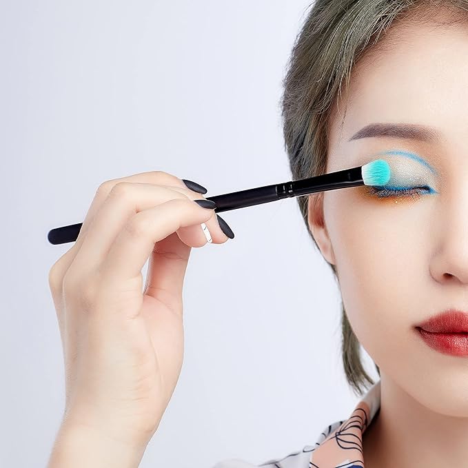 Jessup Eyeshadow Brush Set 12pcs Black Eye Makeup Brushes Set Professional with Natural Synthetic Hair for Eyebrow Eyelash Eyeliner Spoolie Blending, T322-FemmiqueWomen