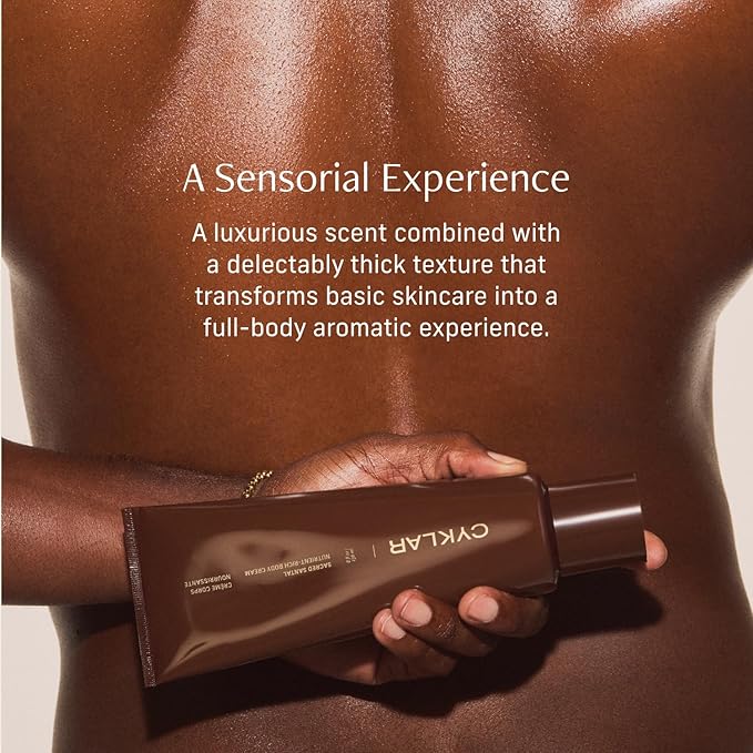 Nutrient Rich Body Cream. Sacred Santal Nourishing Moisturizer with Niacinamide and Banana Flower Extract. Deep Hydration, Thick Body Lotion, Dry Skin Cream for Women and Men, 8 Fl Oz-FemmiqueWomen