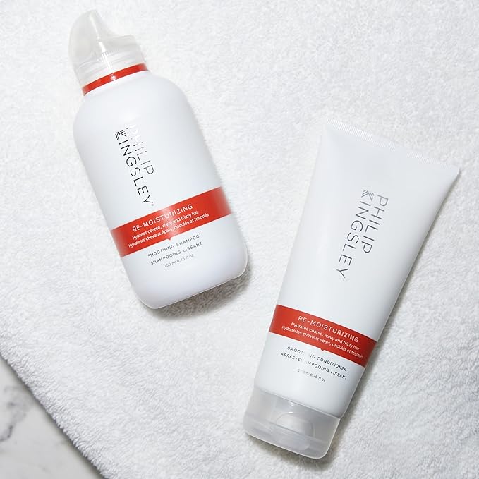 PHILIP KINGSLEY | Re-Moisturizing Smoothing Shampoo | For Curly, Frizzy, Wavy, Dry, Coarse Hair Types | Hydrating Shampoo that Re-Moisturizes and Smooths Hair | 8.4oz-FemmiqueWomen