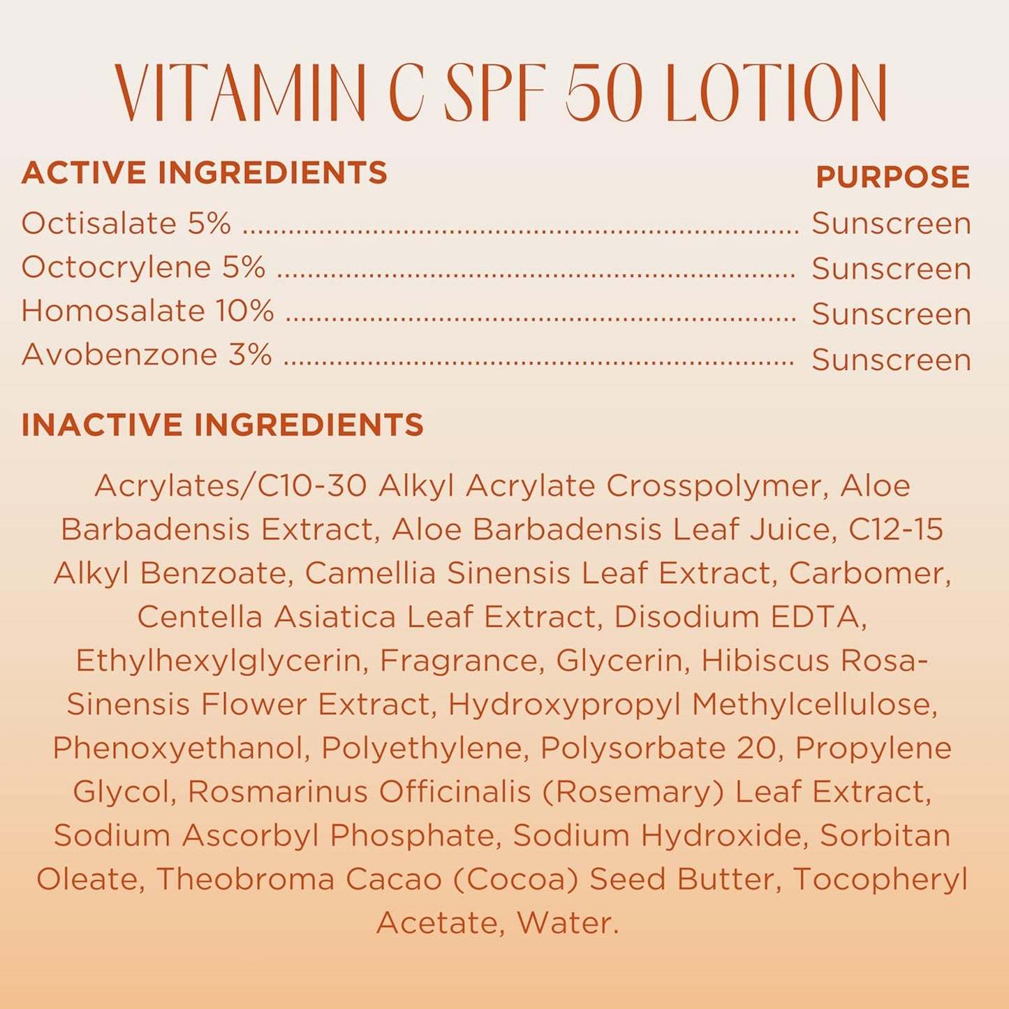 InstaNatural Skin Care Vitamin C SPF 50 Broad Spectrum Sunscreen Lotion, Lightweight, Non-Greasy Moisturizer for Body & Face, UVA, UVB Sunblock, with Aloe Vera & Botanicals, 5 Fl Ounce (Pack of 1)-FemmiqueWomen