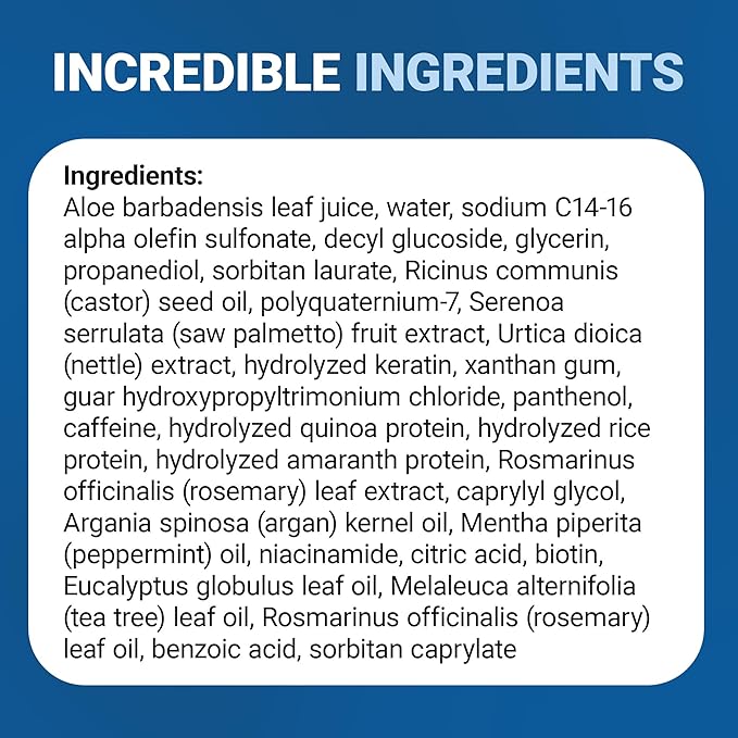 Dr. Berg Biotin Shampoo for Men & Women (Improved High-Performance Formula) - Independently Tested & Certified Paraben- Sulfate- & Silicone-Free - Infused w/Biotin, Argan Oil & Botanicals - 8 Fl oz-FemmiqueWomen