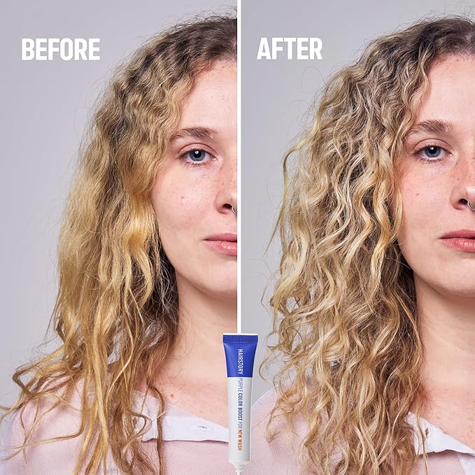 Hairstory Anti-Brass Color Boost Set, New Wash Original & Purple Color Boost Bundle, Enhance Color & Eliminate Brass, Purple Shampoo & Conditioner Alternate for Blonde, Silver & Gray Hair-FemmiqueWomen