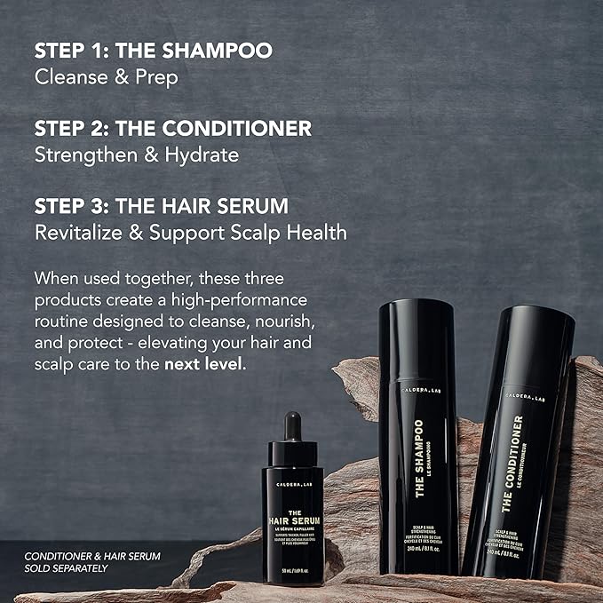 Caldera + Lab The Shampoo | Men’s Shampoo for Healthy Hair, Sulfate-Free Daily Cleanser, Dermatologically Tested - All Hair Types-FemmiqueWomen