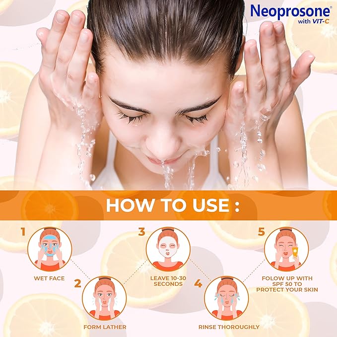 Neoprosone, Skin Brightening Soap | 7oz / 200g | Exfoliating, Cleansing Bar, Helps to Reduce Spots on: Knees, Elbows, Face, Private Areas | For Women and Men, with Vitamin C and Castor Oil-FemmiqueWomen