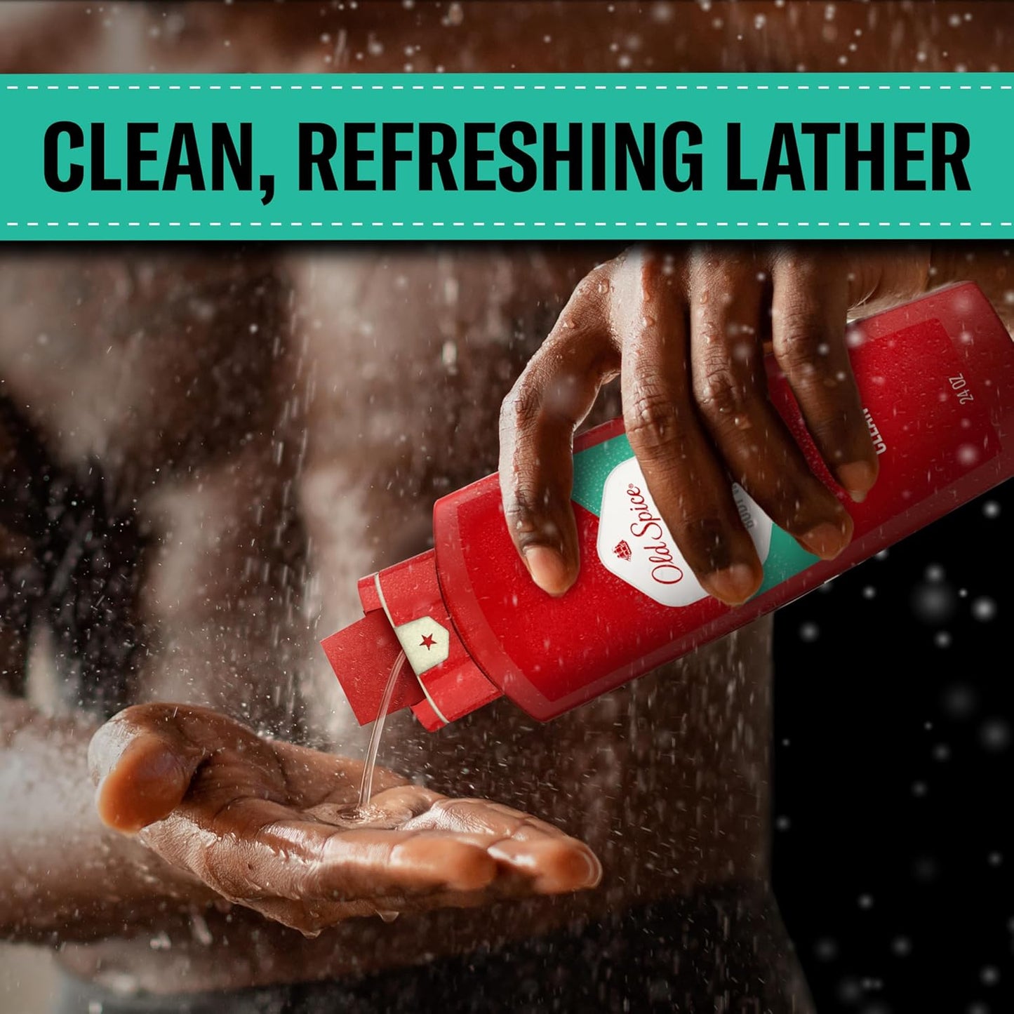 Old Spice Refreshing Body Wash for Men, High Endurance, 3X Defense, 24/7 Shower Fresh with Long Lasting Scent, Pure Sport Scent, 24 oz (Pack of 4)-FemmiqueWomen