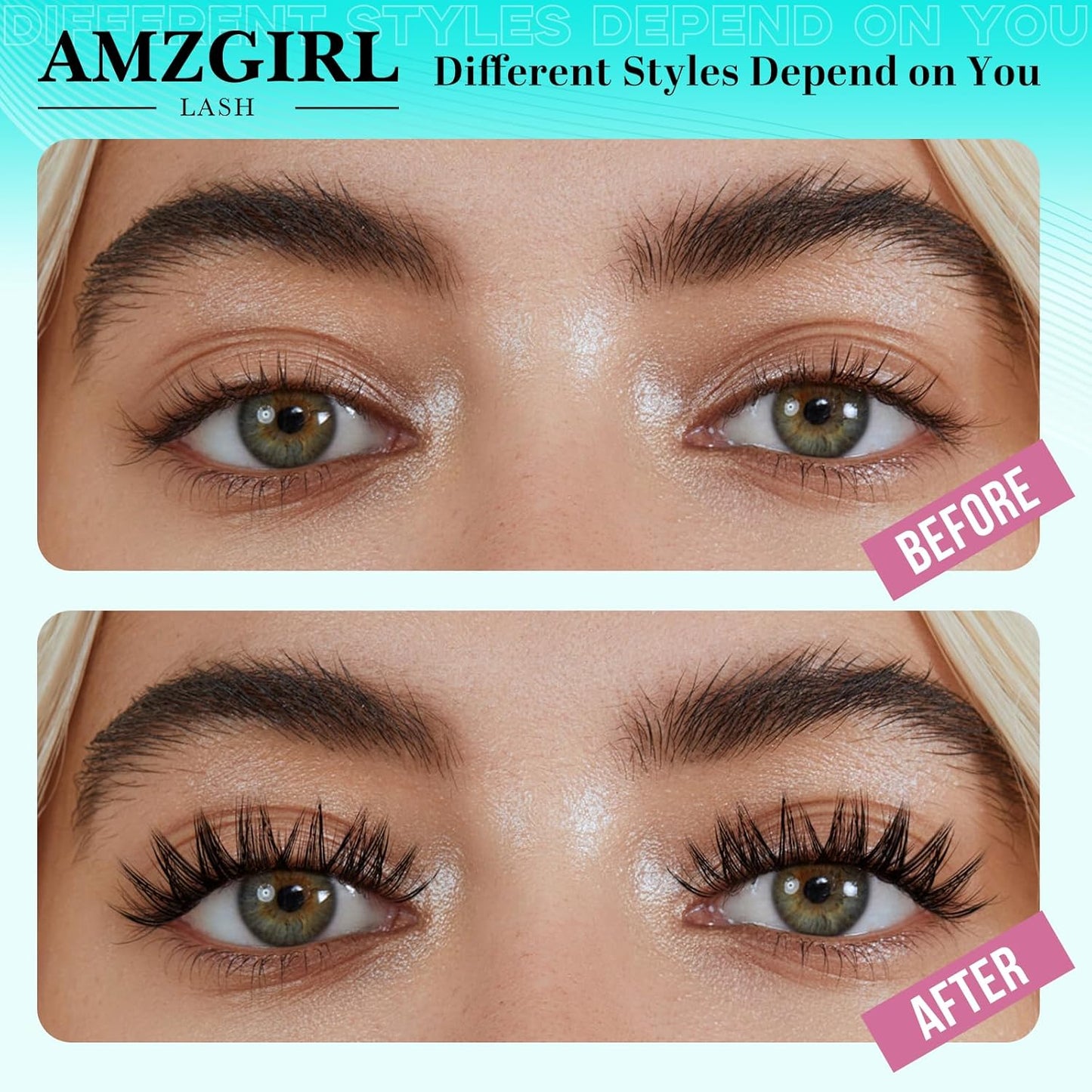 Lash Clusters Kit 200PCS 40D Eyelash Extension Kit D Curl Wispy Eyelash Clusters DIY Natural Individual Lashes Kits Lashes Extensions Kit with Lash Bond and Remover Eyelash Tweezer at Home(White Bond)-FemmiqueWomen