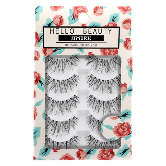 JIMIRE False Eyelashes Multipack False Eyelashes Glam 614 False Lashes-FemmiqueWomen