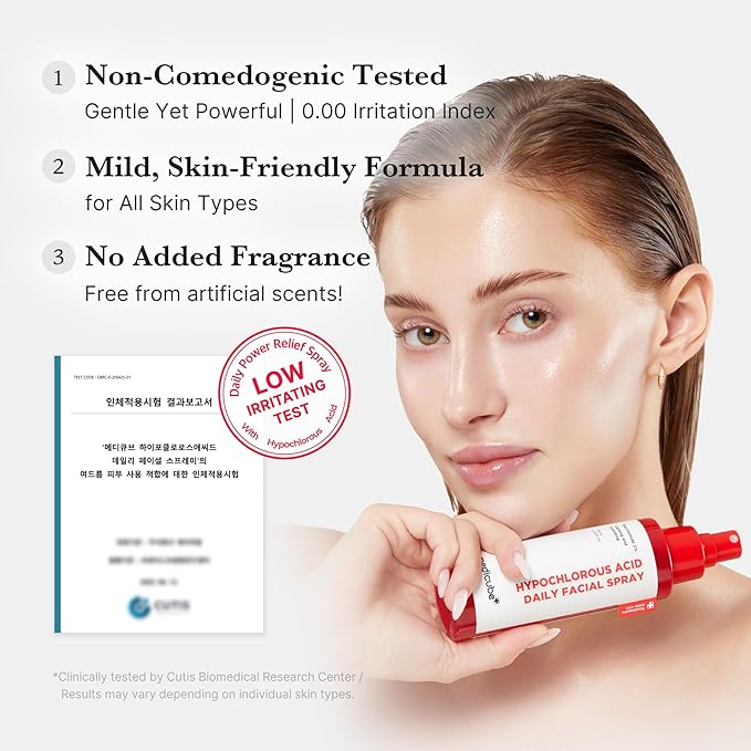 medicube Power Soothing Spray | Hypochlorous Acid Spray For All Skin Types, Delicate Skin | Daily Skin Solution & Post-Sun Care | HOCI Facial Mist for Soothing & Calming | Korean Skincare | 4.22 fl.oz-FemmiqueWomen