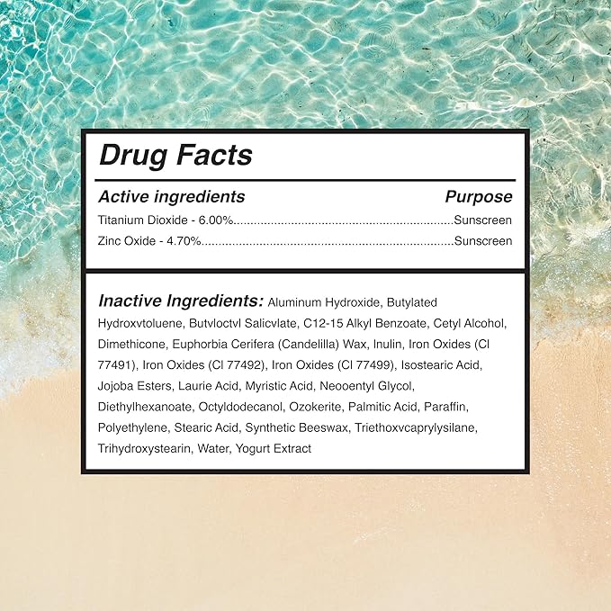 Surface Mineral Face Sunscreen Stick, Dry Touch SPF 50, Broad Spectrum UVA UVB Sun Protection for Kids and Adults, Travel Friendly, Water Resistant for 80 Minutes, Tropical Scent, 0.5oz-FemmiqueWomen