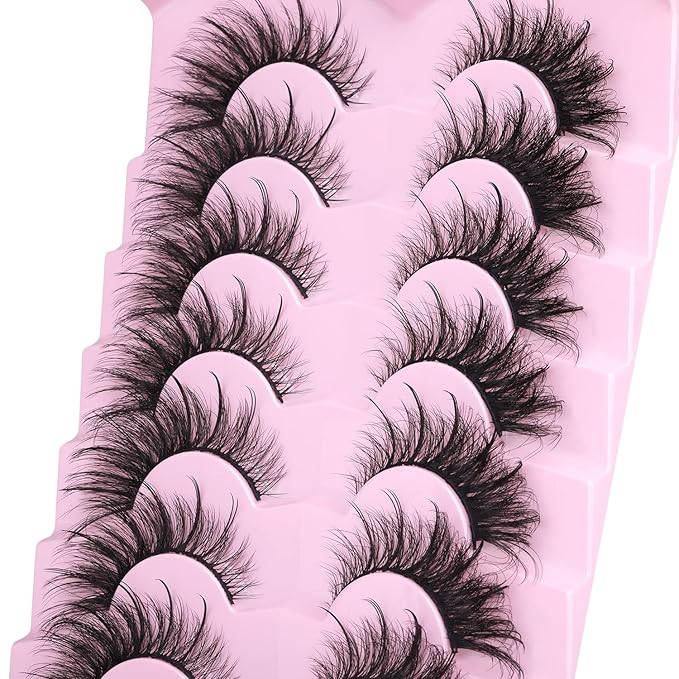 Fox Eye Lashes Wispy Faux Mink Lashes Volume Fairy Cat Eye Lashes That Look Like Extensions Spiky Fake Eyelashes Natural Look-FemmiqueWomen
